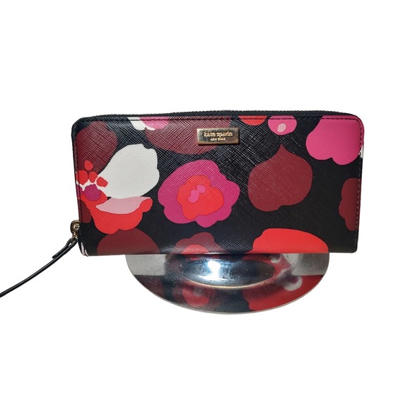 kate spade Handbags - Like New! Kate Spade New York Pink/Red Floral Wallet